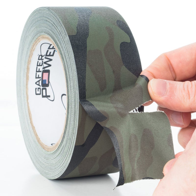 Gaffer Power Camouflage Gaffer Tape | Premium Grade Army Green Camo Tape | USA Made | Heavy Duty, Non-Reflective & Water Resistant | 2 Inch x 25 Yards - Image 3